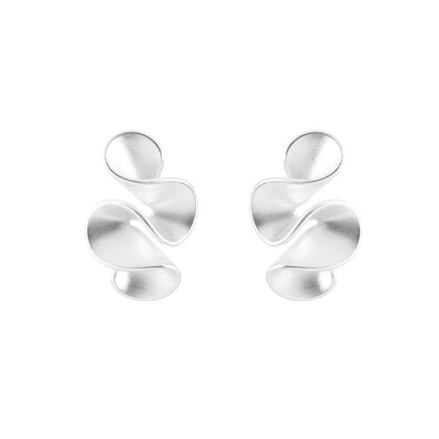 買一送一耳環簡約幾何奶油花褶皺邊蚊香盤耳釘新款誇張小眾耳飾女潮流耳環耳釘耳飾女生耳環法式耳環流行百搭耳釘生日禮物貼耳耳環