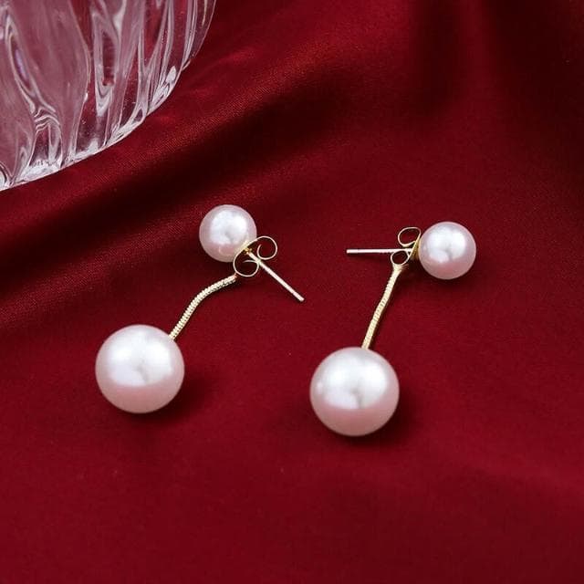 耳環S銀針韓國珍珠耳環女潮超仙韓國氣質耳飾個性百搭吊墜飾品耳環耳釘耳飾女生耳環法式耳環流行百搭耳釘生日禮物貼耳耳環