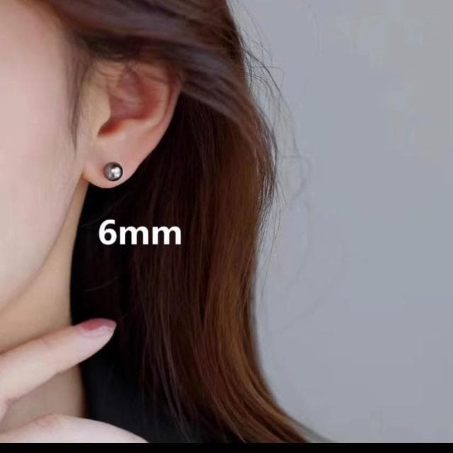 耳環仿銀針灰色系珍珠耳釘女~輕奢新款簡約氣質耳釘個性耳飾品耳環耳釘耳飾女生耳環法式耳環流行百搭耳釘生日禮物貼耳耳環