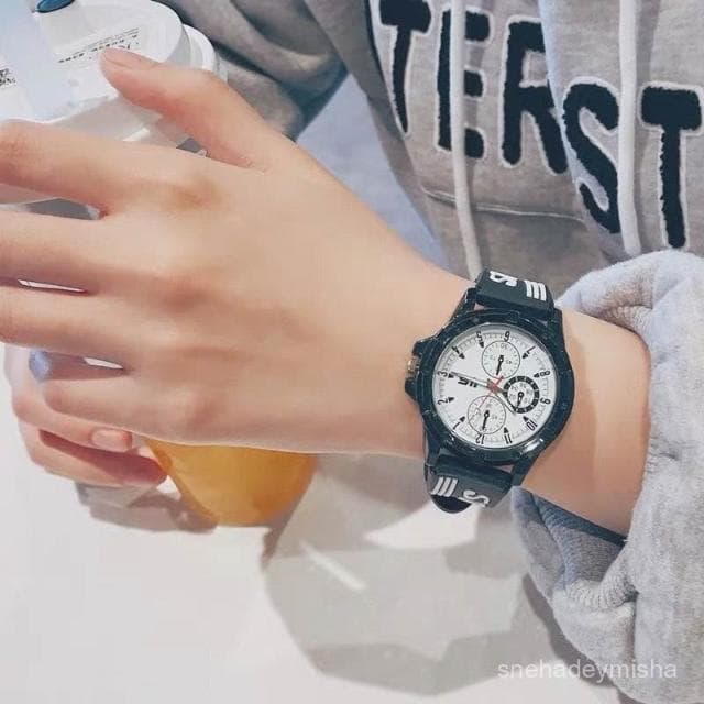 小李甄選  2024高顔值牌手錶男學生夜光情侶初高中生簡約小衆石高級感網紅