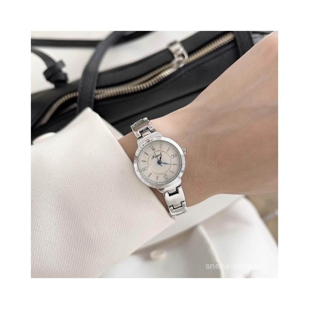 小李甄選  韓係手錶女款氣質顯白潮流精緻小衆高級感小錶盤鑲鑽輕奢石英錶