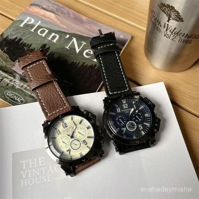 小李甄選  新款港風青少年學生手錶男款ins風高級感黑科技高級感手錶大錶盤