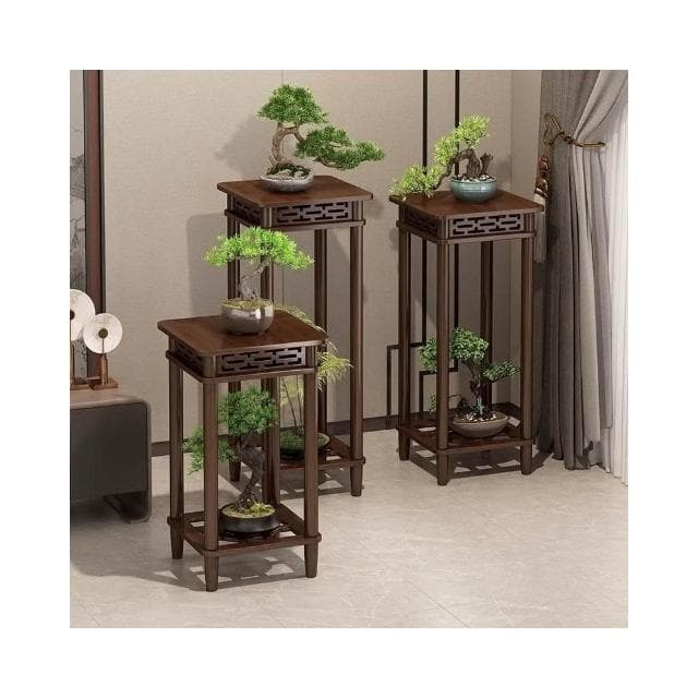 實木花架 植物架 盆栽架 裝飾架 藝品架 花瓶架 財位桌 花臺 四方花臺 花臺櫃 花架 花盆擺件