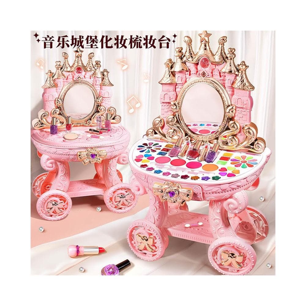 新款兒童化妝品玩具公主娃娃套裝梳妝台過家家女孩彩妝盒生日禮物