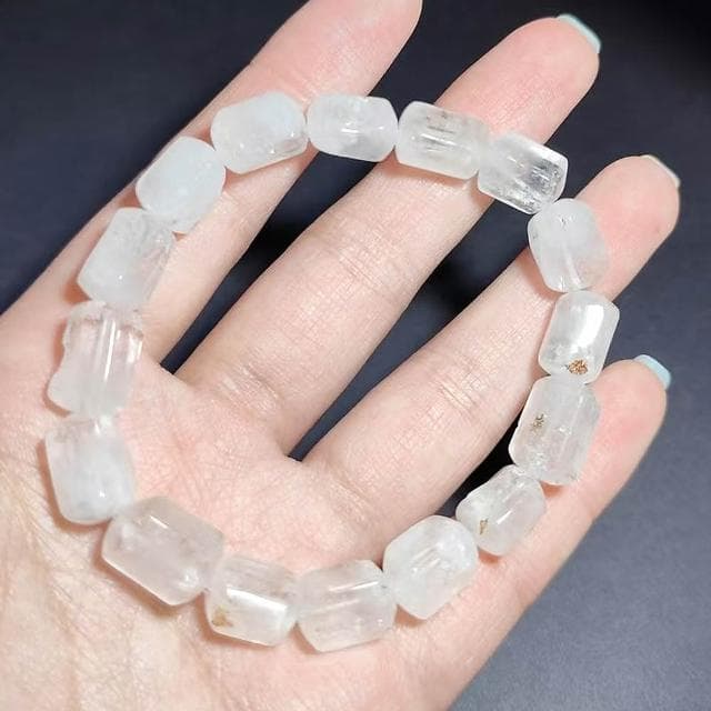 【Paiya 派亞】天然能量體8x11mm多油膽閃靈鑽桶珠手鏈手串