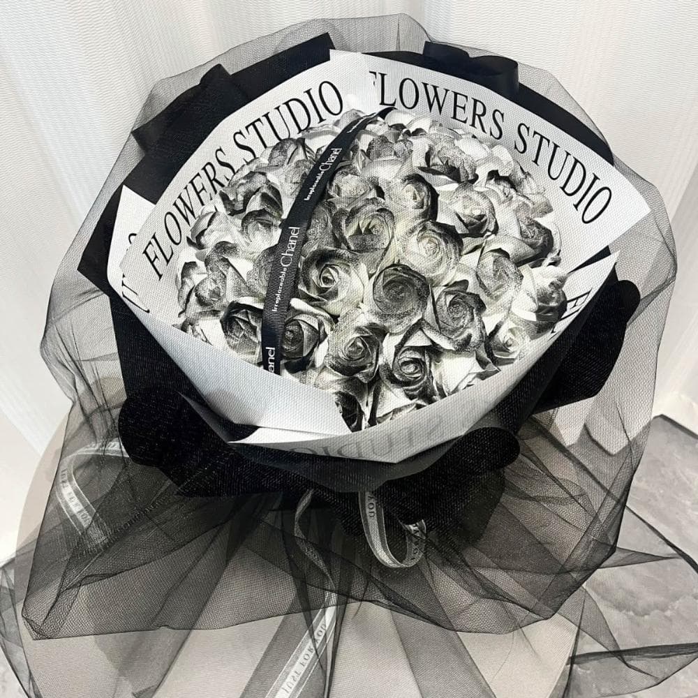 【望星願】碎冰藍玫瑰花大束成品 情人節 送老婆 女友 閨蜜 生日禮物 超大束成品玫瑰乾花 花束永生花 告白求婚花束