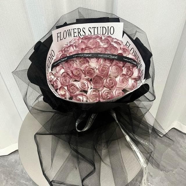 【望星願】碎冰藍玫瑰花大束成品 情人節 送老婆 女友 閨蜜 生日禮物 超大束成品玫瑰乾花 花束永生花 告白求婚花束