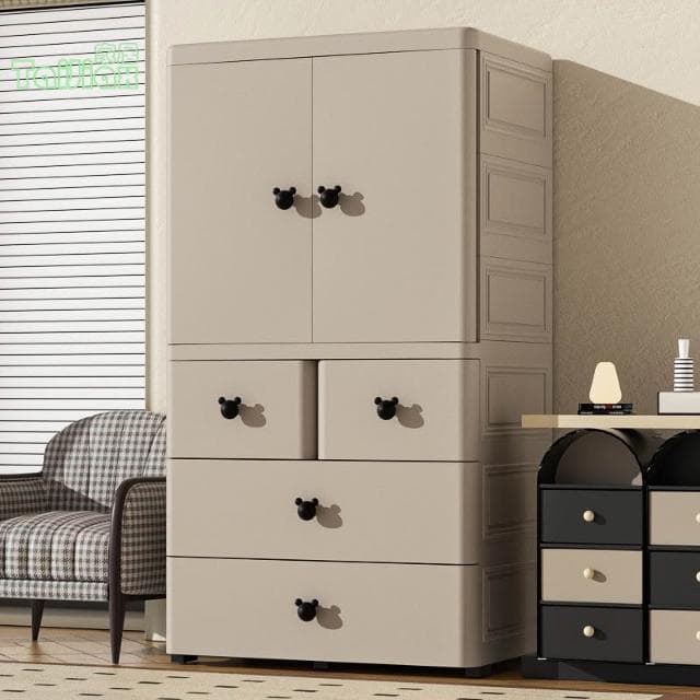 💥70cm加厚寶寶衣櫃 嬰兒收納櫃 簡易兒童衣櫥 衣服整理儲物櫃 抽屜櫃 置物櫃 儲物櫃 五斗櫃 層櫃 收納櫃 雜物櫃