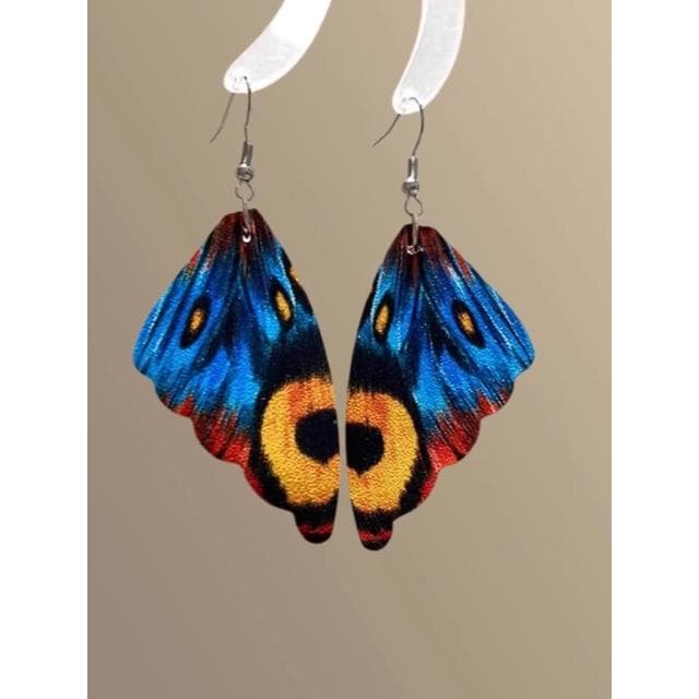 🎗飾間首飾鋪 復古孔藍蝴蝶耳環高級感波西米亞民族風耳飾精緻耳環