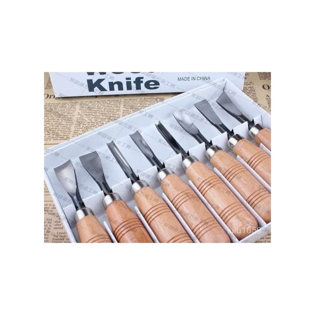 啄木鳥鵰刻刀木工PM-A308套裝木鑿鵰刻刀具手工刻刀8件套根鵰刻刀