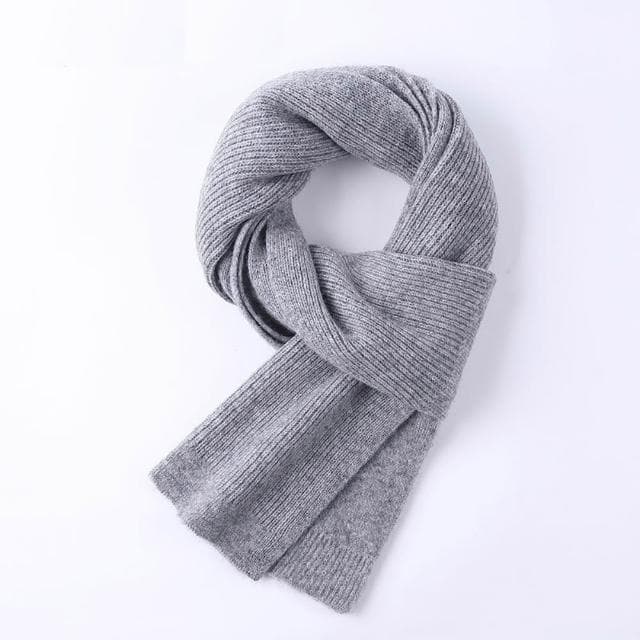【米蘭精品】現貨+預購 頂級100%羊毛圍巾圍脖秋冬季加絨厚磅保暖針織圍巾休閒-百搭純色潮圍男女配件74mi3