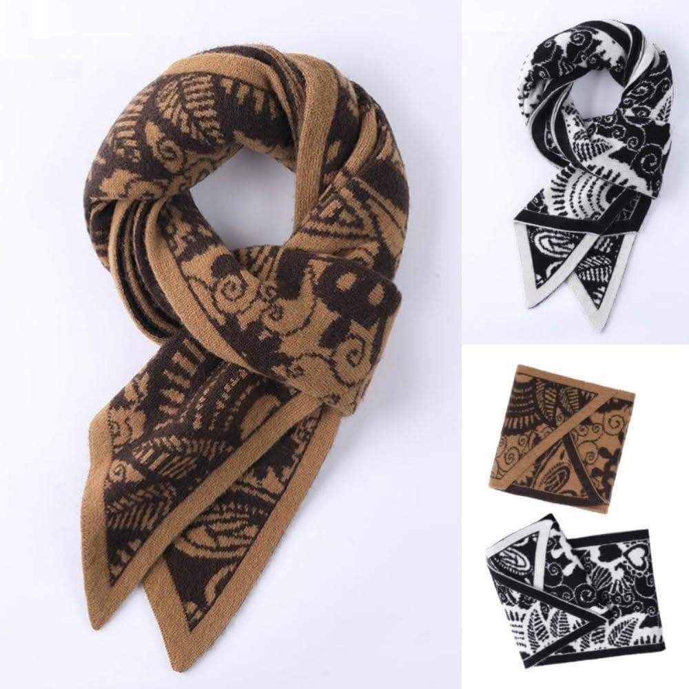 【米蘭精品】現貨+預購 頂級100%羊毛圍巾圍脖秋冬季加絨厚磅保暖針織圍巾休閒-時尚復古男女配件74mi4