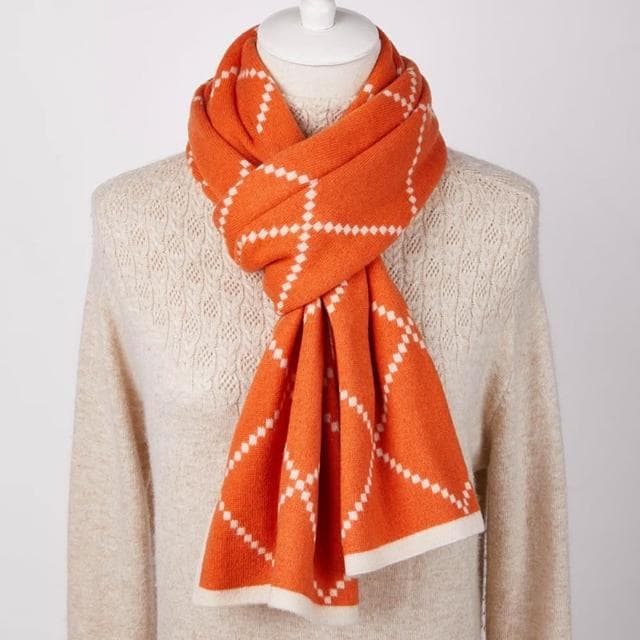 【米蘭精品】現貨+預購 頂級100%羊毛圍巾圍脖秋冬季加絨厚磅保暖針織圍巾休閒-羊毛格紋男女配件74mi10