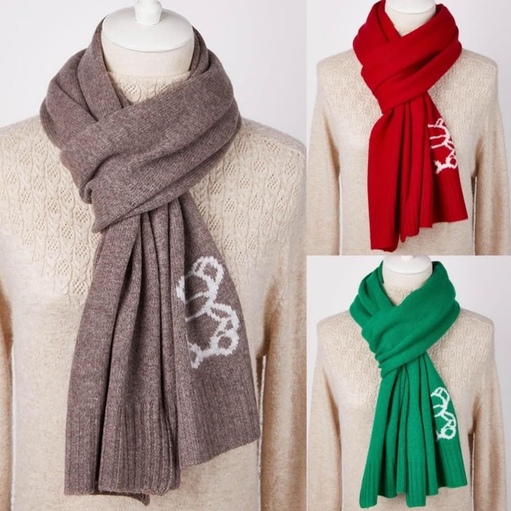 【米蘭精品】現貨+預購 頂級100%羊毛圍巾圍脖秋冬季加絨厚磅保暖針織圍巾休閒-小熊甜美風男女配件74mi15