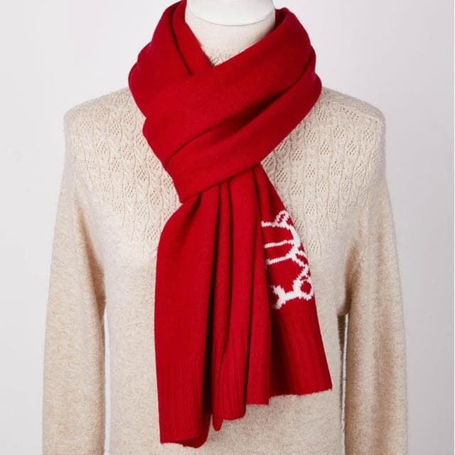 【米蘭精品】現貨+預購 頂級100%羊毛圍巾圍脖秋冬季加絨厚磅保暖針織圍巾休閒-小熊甜美風男女配件74mi15