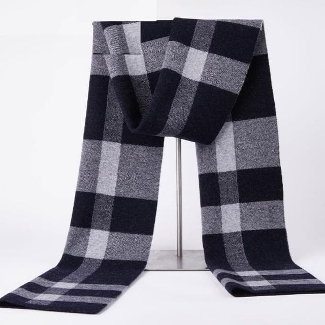 【米蘭精品】現貨+預購 頂級100%羊毛圍巾圍脖秋冬季加絨厚磅保暖針織圍巾休閒-格紋簡約百搭男女配件74mi29