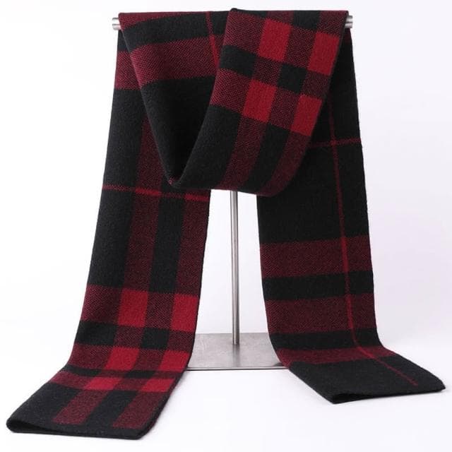 【米蘭精品】現貨+預購 頂級羊毛圍巾羊絨圍脖秋冬季加絨厚磅保暖針織圍巾休閒-暖高檔格紋男女配件74mi38