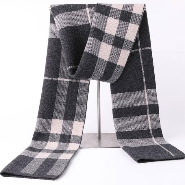 【米蘭精品】現貨+預購 頂級羊毛圍巾羊絨圍脖秋冬季加絨厚磅保暖針織圍巾休閒-暖高檔格紋男女配件74mi38