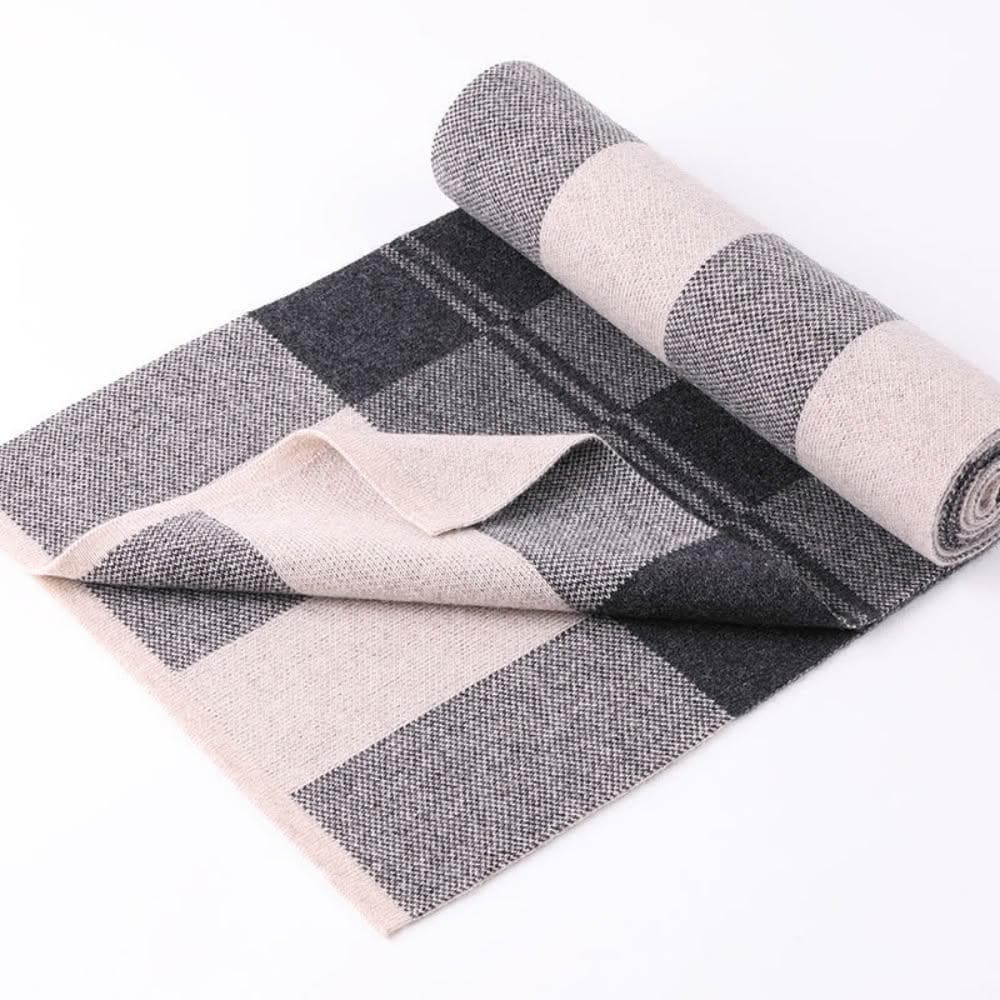 【米蘭精品】現貨+預購 頂級羊毛圍巾羊絨圍脖秋冬季加絨厚磅保暖針織圍巾休閒-保暖高檔格紋男女配件74mi39