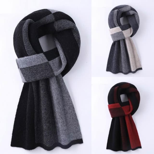 【米蘭精品】現貨+預購 頂級羊毛圍巾羊絨圍脖秋冬季加絨厚磅保暖針織圍巾休閒-保暖冬季韓版男女配件74mi41