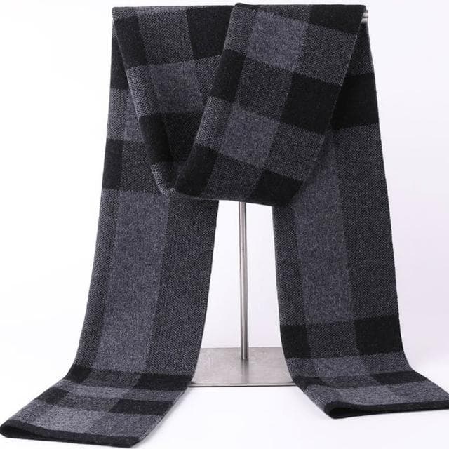 【米蘭精品】現貨+預購 頂級羊毛圍巾羊絨圍脖秋冬季加絨厚磅保暖針織圍巾休閒-新款格紋百搭男女配件74mi46