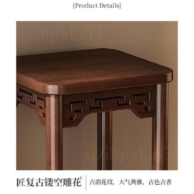 室內擺放架 實木植物架 小型花盆 盆景托架 實木花台展架 盆栽展示架 室內綠蘿花幾 腳置物架 陽台植