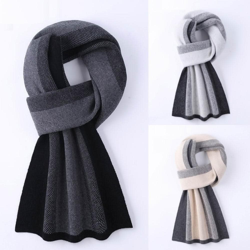 【米蘭精品】現貨+預購 頂級羊毛圍巾羊絨圍脖秋冬季加絨厚磅保暖針織圍巾休閒-格紋針織保暖男女配件74mi53