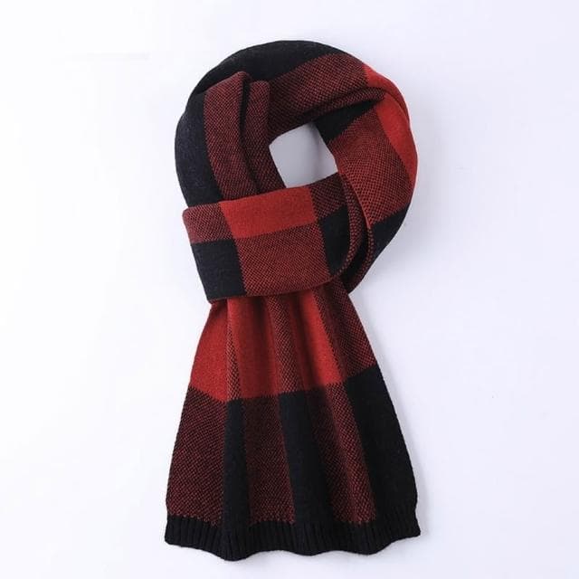 【米蘭精品】現貨+預購 頂級羊毛圍巾羊絨圍脖秋冬季加絨厚磅保暖針織圍巾休閒-格紋百搭韓版男女配件74mi55