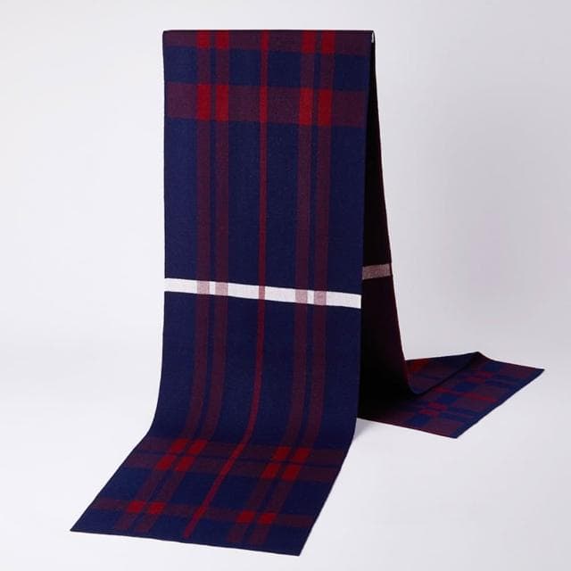 【米蘭精品】現貨+預購 頂級羊毛圍巾羊絨圍脖秋冬季加絨厚磅保暖針織圍巾休閒-格紋圍巾時尚男女配件74mi62