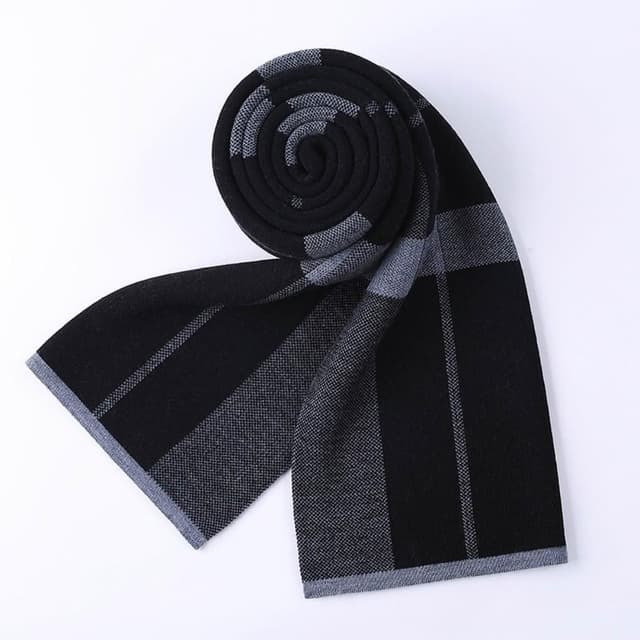 【米蘭精品】現貨+預購 頂級羊毛圍巾羊絨圍脖秋冬季加絨厚磅保暖針織圍巾休閒-高檔格紋簡約男女配件74mi64