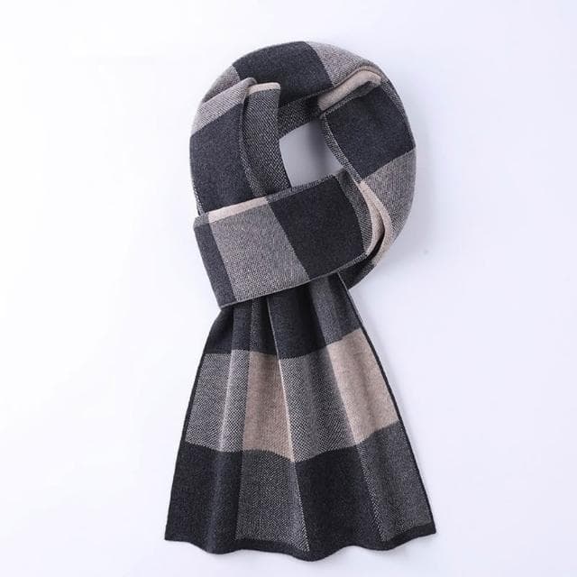 【米蘭精品】現貨+預購 頂級羊毛圍巾羊絨圍脖秋冬季加絨厚磅保暖針織圍巾休閒-格紋圍巾時尚男女配件74mi68