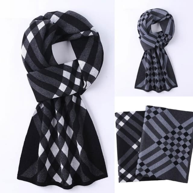 【米蘭精品】現貨+預購 頂級羊毛圍巾羊絨圍脖秋冬季加絨厚磅保暖針織圍巾休閒-時尚穿搭男士男女配件74mi76