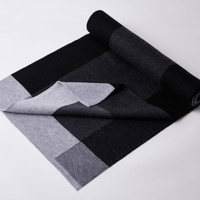 【米蘭精品】現貨+預購 頂級羊毛圍巾羊絨圍脖秋冬季加絨厚磅保暖針織圍巾休閒-羊毛格條圍巾男女配件74mi78