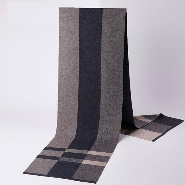 【米蘭精品】現貨+預購 頂級羊毛圍巾羊絨圍脖秋冬季加絨厚磅保暖針織圍巾休閒-冬季格紋圍巾男女配件74mi79