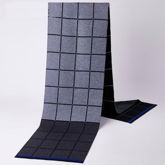 【米蘭精品】現貨+預購 頂級羊毛圍巾羊絨圍脖秋冬季加絨厚磅保暖針織圍巾休閒-格紋圍巾時尚男女配件74mi80