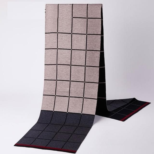 【米蘭精品】現貨+預購 頂級羊毛圍巾羊絨圍脖秋冬季加絨厚磅保暖針織圍巾休閒-格紋圍巾時尚男女配件74mi80