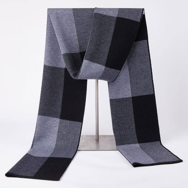 【米蘭精品】現貨+預購 頂級羊毛圍巾羊絨圍脖秋冬季加絨厚磅保暖針織圍巾休閒-格紋圍巾時尚男女配件74mi82