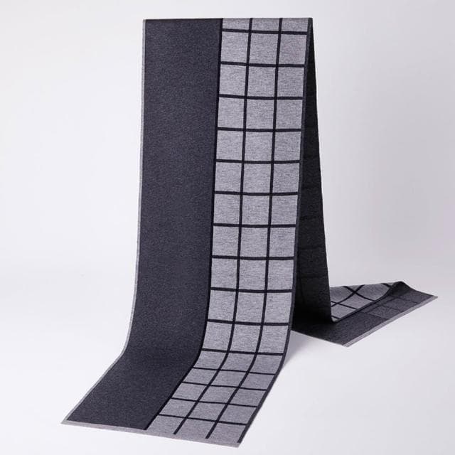 【米蘭精品】現貨+預購 頂級羊毛圍巾羊絨圍脖秋冬季加絨厚磅保暖針織圍巾休閒-格紋圍巾時尚男女配件74mi86