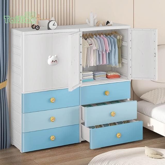 特大加厚寶寶衣櫃 嬰兒收納櫃 塑料多層兒童儲物櫃 小衣櫥 衣服整理櫃 置物櫃 抽屜櫃 櫥櫃 層櫃 衣櫥櫃 臥室櫃