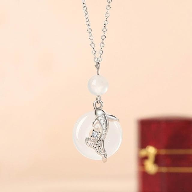 【巴黎精品】現貨+預購 頂級925純銀項鍊女項鍊項鏈鎖骨鍊情人節禮物情侶對鍊-錦鯉成雙男女飾品a1li83