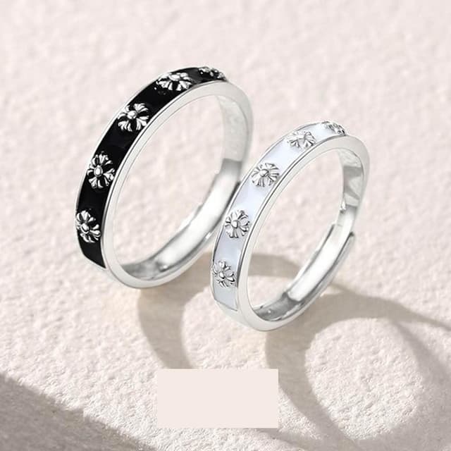 【巴黎精品】現貨+預購 頂級925純銀戒指婚戒女鑽戒開口戒子情侶對戒尾戒情人節禮物-鳶尾花男女飾品a1li80