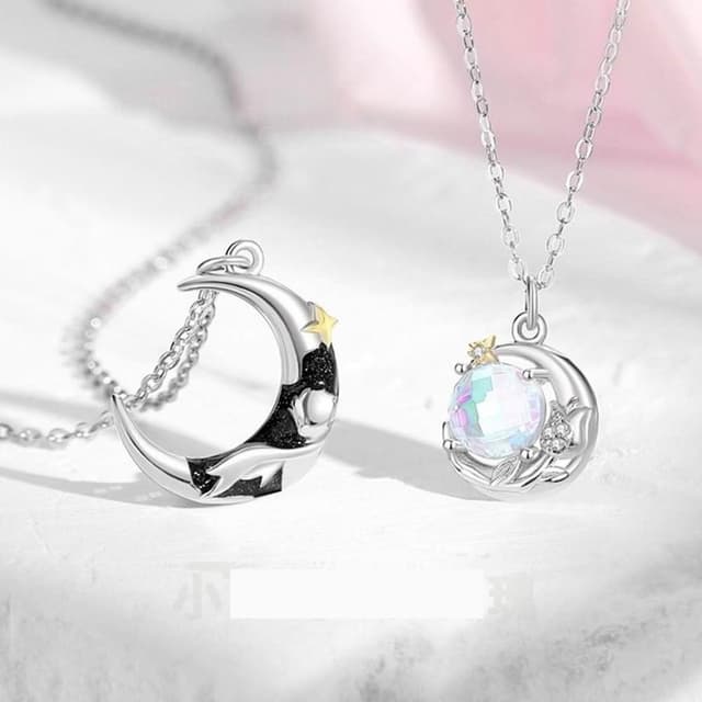 【巴黎精品】現貨+預購 頂級925純銀項鍊女項鍊項鏈鎖骨鍊情人節禮物情侶對鍊-小王子玫瑰男女飾品a1li61