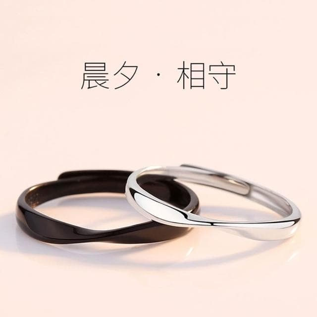 【巴黎精品】現貨+預購 頂級925純銀戒指婚戒女鑽戒開口戒情侶對戒尾戒情人節禮物-簡約黑白男女飾品a1li25