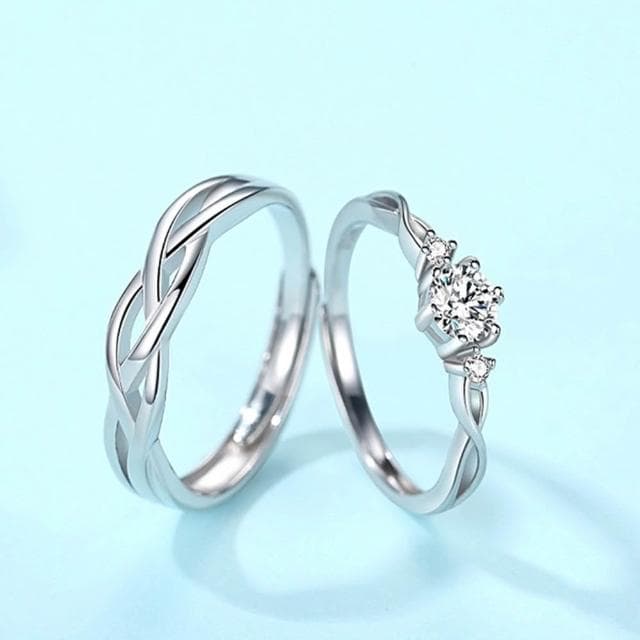 【巴黎精品】現貨+預購 頂級925純銀戒指婚戒女鑽戒開口戒情侶對戒尾戒情人節禮物-0.5克拉男女飾品a1li29