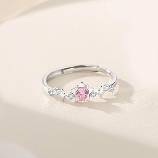 【巴黎精品】現貨+預購 頂級925純銀戒指婚戒女鑽戒開口戒子情侶對戒尾戒情人節禮物-小星星男女飾品a1li3