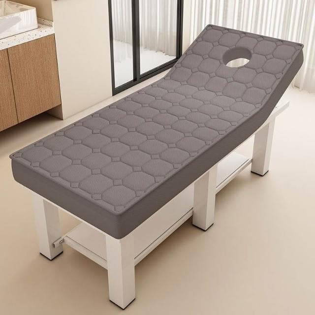 幕辭家居 乳膠美容床美容院專用按摩床推拿床帶洞美體中醫理療床紋繡美容床 5ac