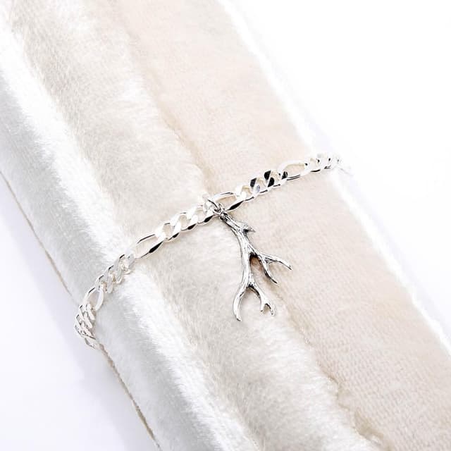 【Angel & Me】一鹿有你 鹿角 s925純銀手鍊 腳鍊 情人節禮物