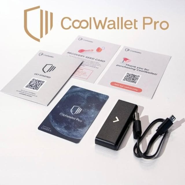 免運優惠 CoolWallet_Pro 加密貨幣 冷錢包 (支援多數幣種包含Trc20)