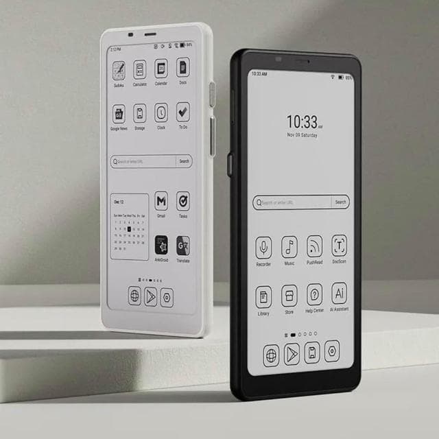 【BOOX 文石】BOOX Palma 2｜6.13 吋手機型電子紙閱讀器(輕羽白/爵士黑)，含翻頁式皮套(一代) ★全新現貨★
