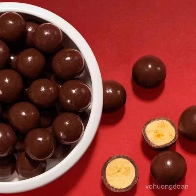 心心相印 怡濃純可可脂麥麗素桶裝黑巧克力麥芽脆夾心辦公零食禮物小包裝